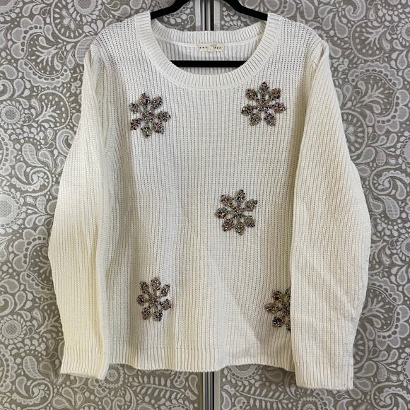 Snowflake Christmas Holiday Sweater XL - Picture 1 of 2